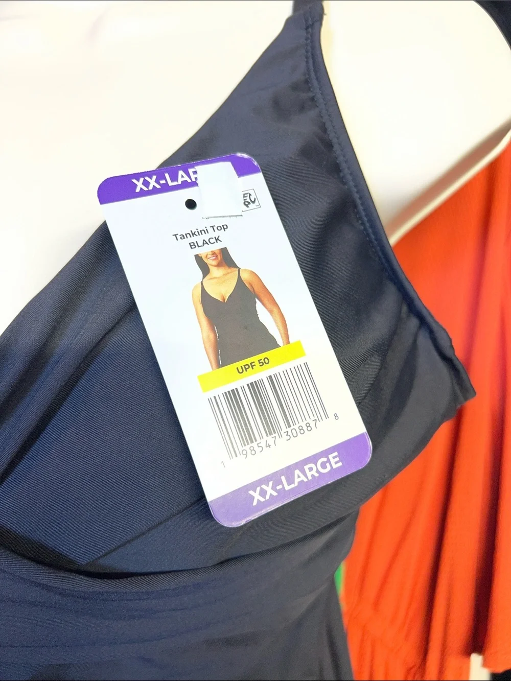 Anne Cole Black Surplice Tankini Top